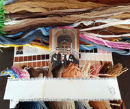 عکس و تصویر کرک و مرینوس های رنگرزی شده برای بافت تابلو فرش دستباف نریمانی تبریز